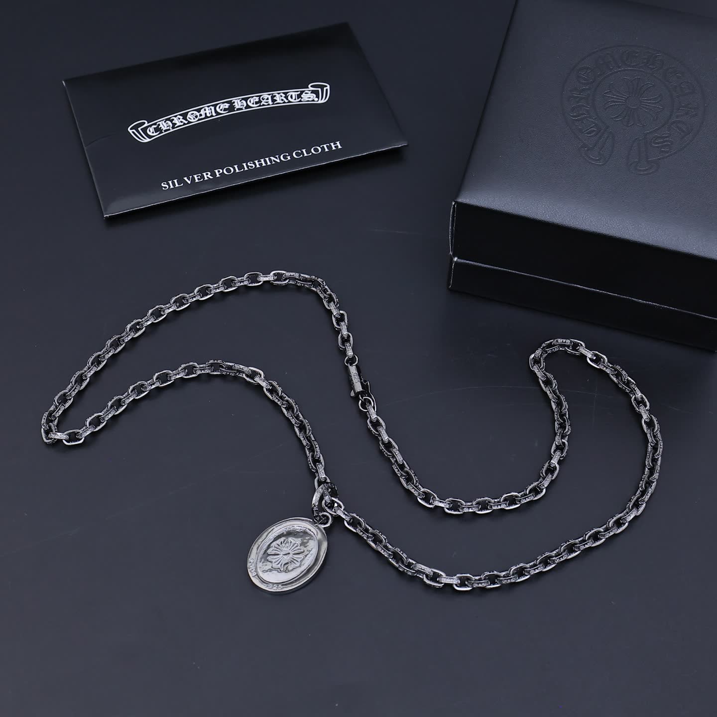 Chrome Hearts Silver Chain with Medallion
